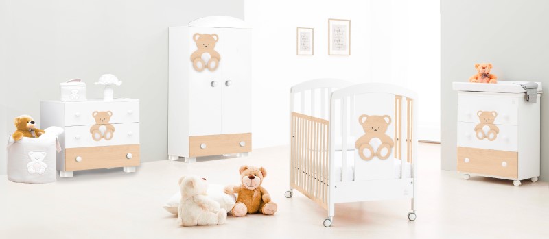 Detská postieľka izba Peluche v prírodných materiáloch